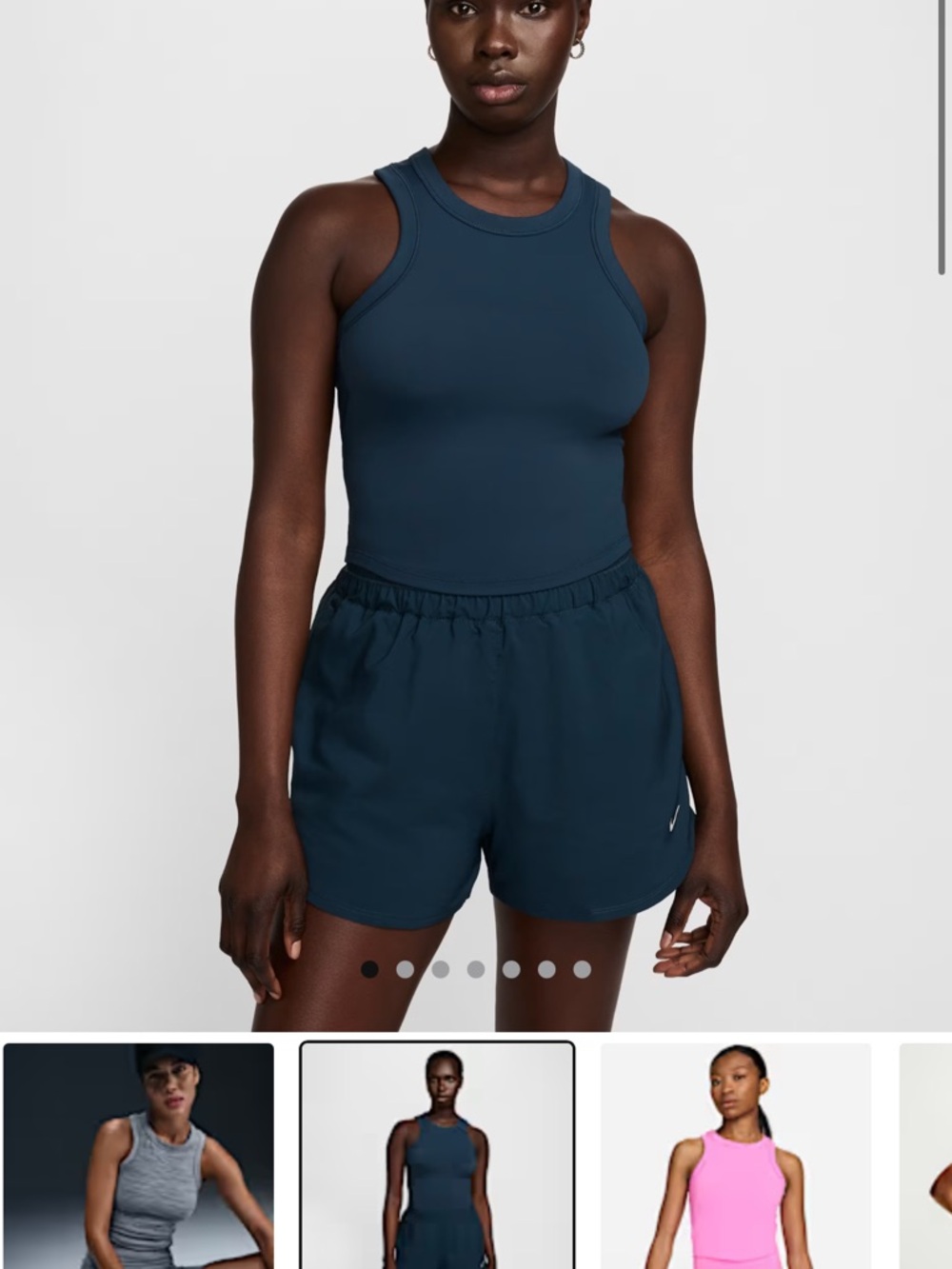 Nike One Fitted
Women's Dri-FIT Cropped Tank Top